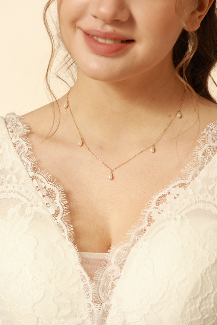 Genuine Seed Pearls Necklace For Women