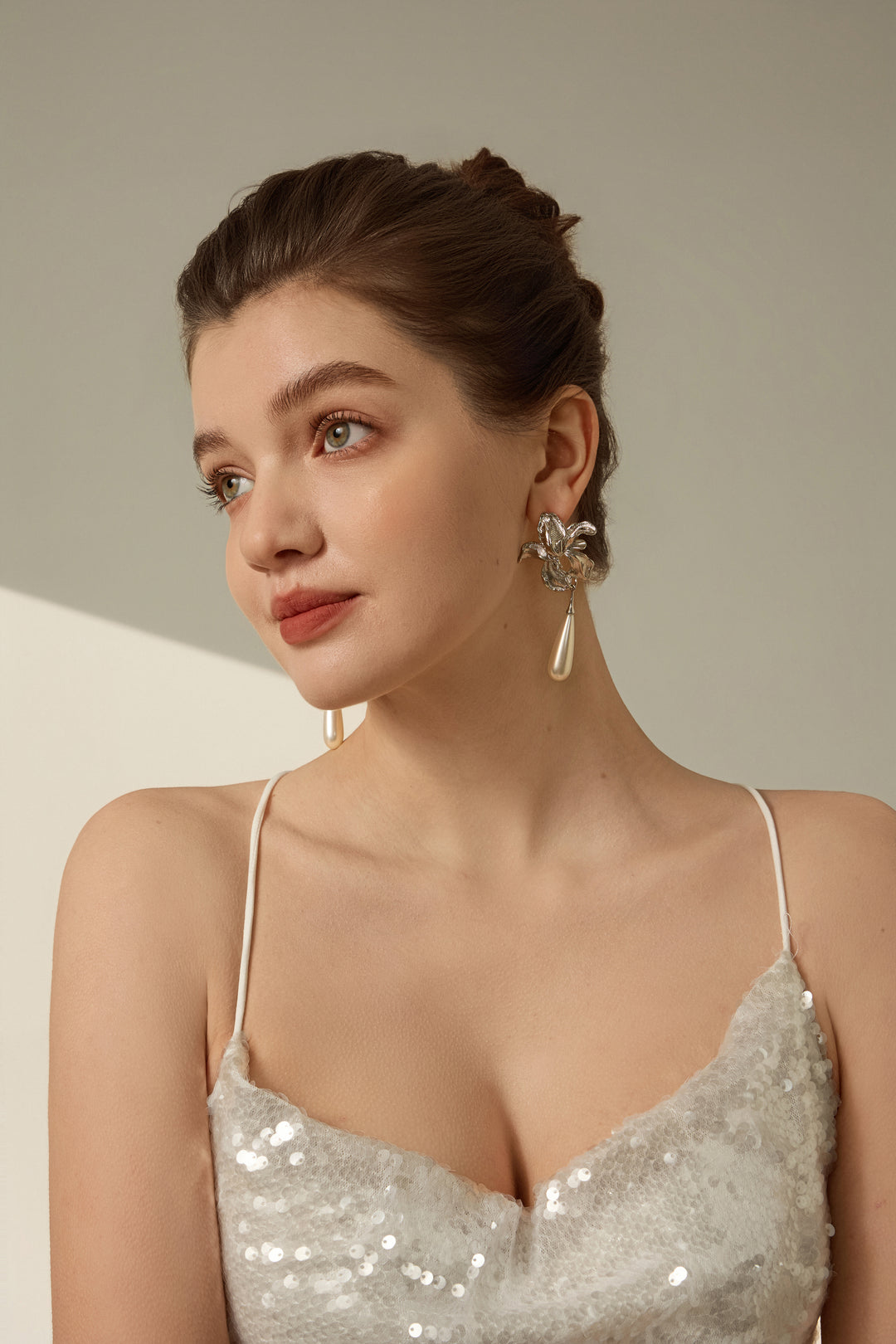 Vintage Dramatic Floral Long Earrings