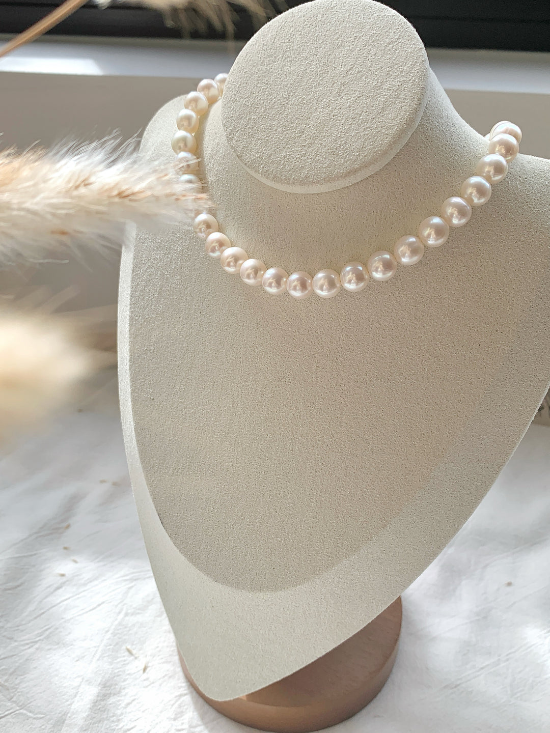 Freshwater Near Round Pearl Choker Necklace