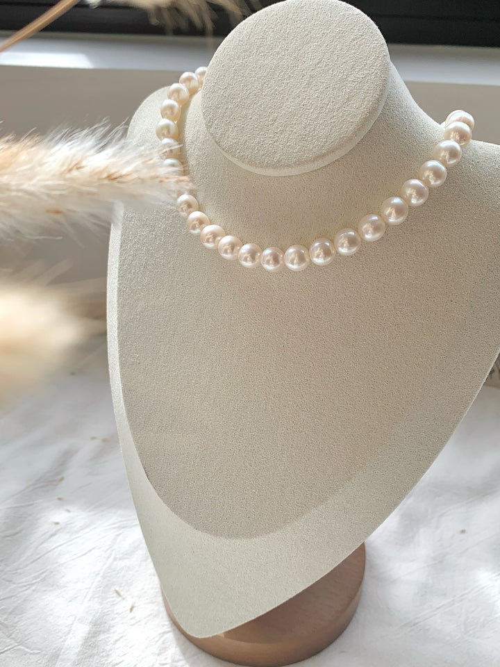 Freshwater Near Round Pearl Choker Necklace