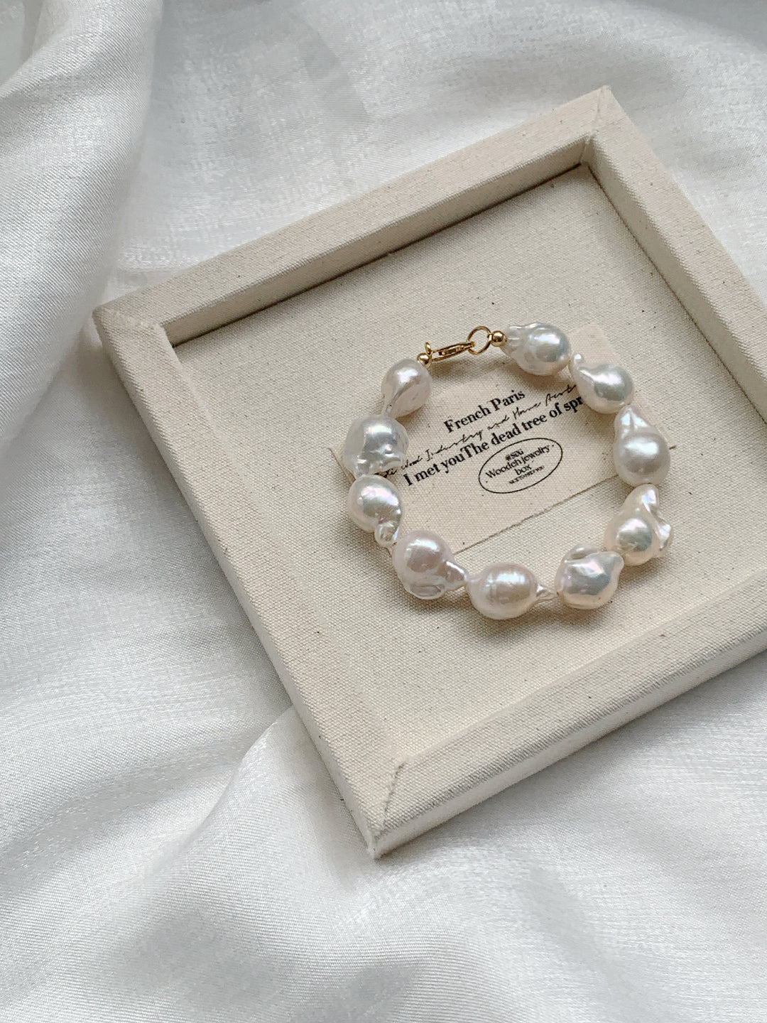 Genuine Large Baroque Pearls Bracelet
