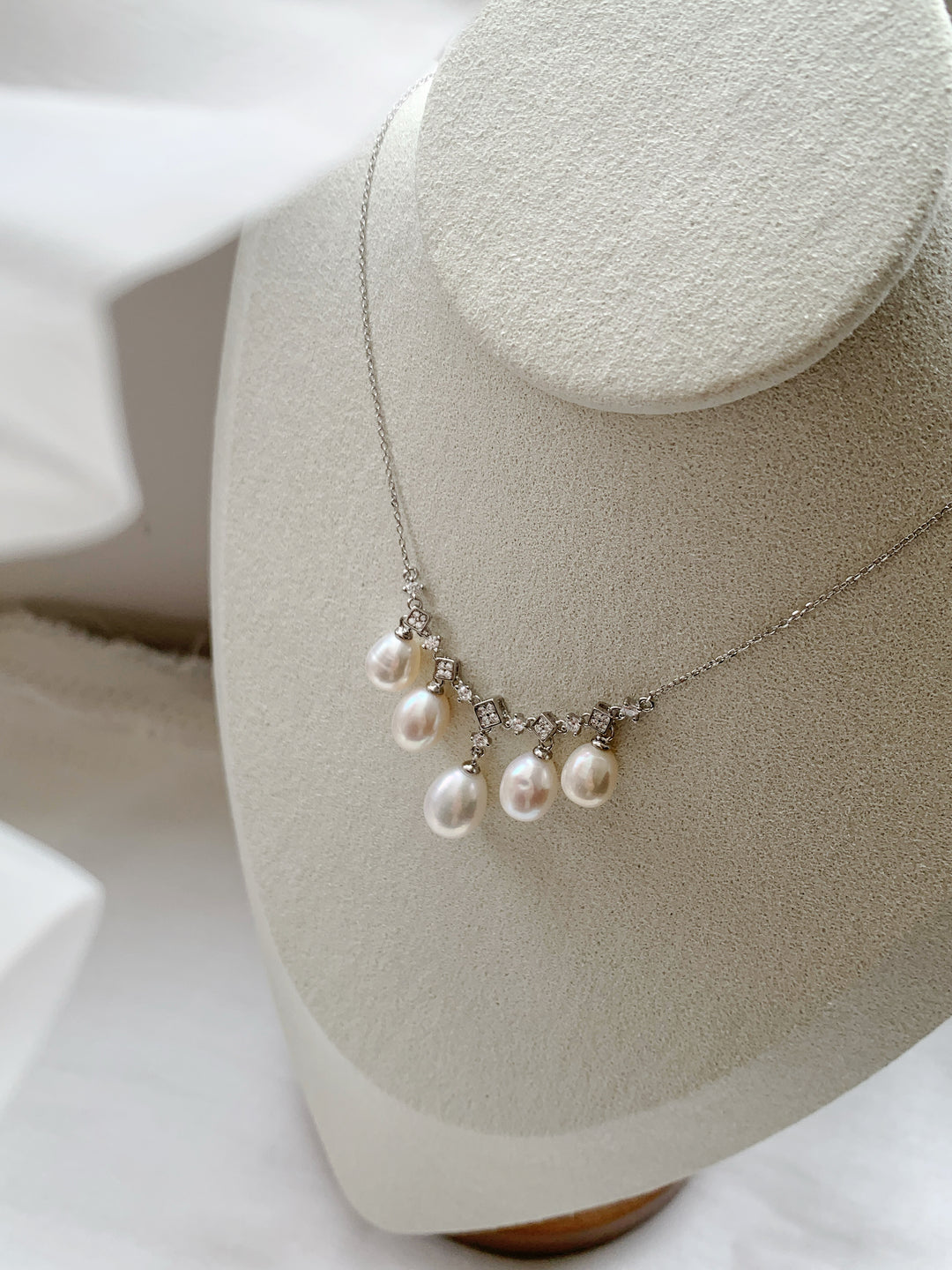 18K Gold Vermeil Freshwater Pearl Necklace for Women