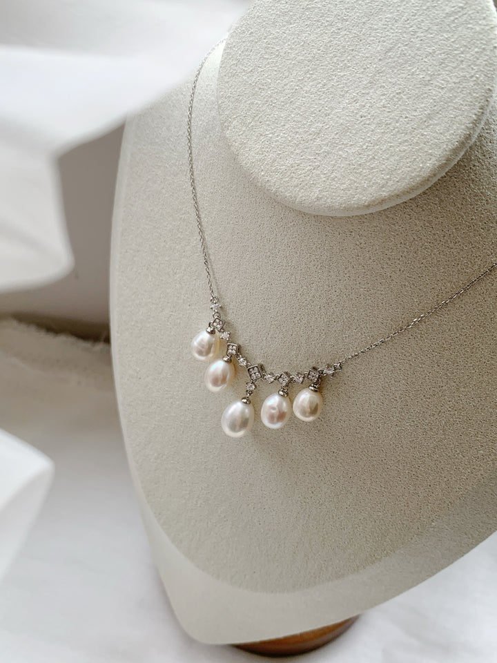 18K Gold Vermeil Freshwater Pearl Necklace for Women