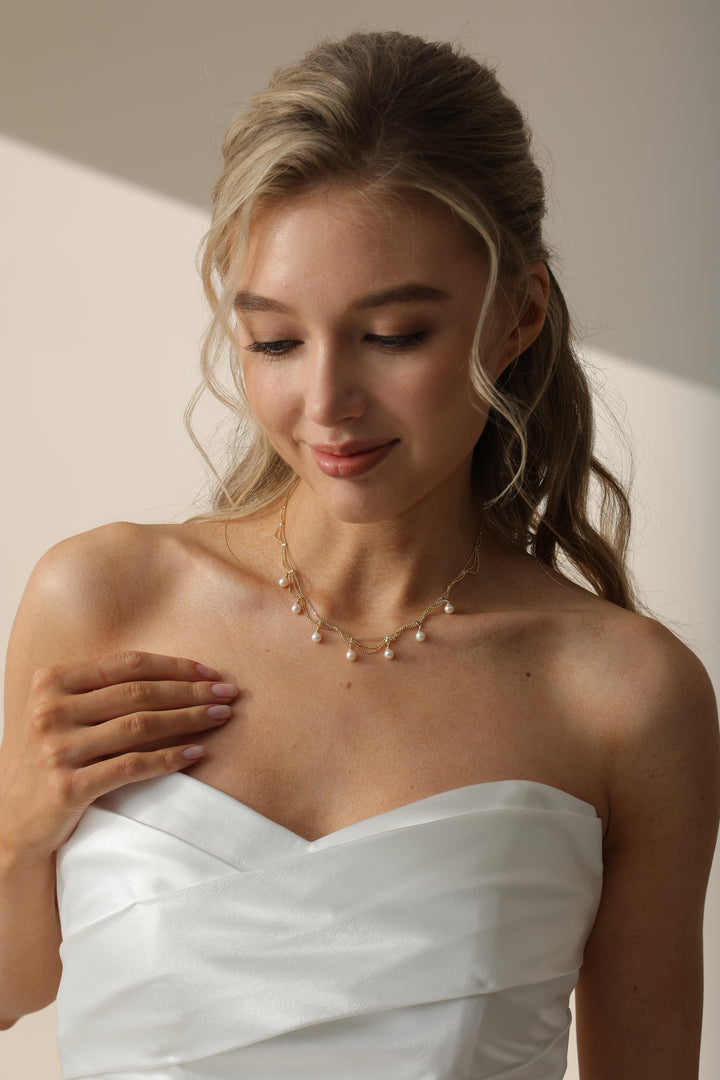 Pearl Lace Necklace for Women