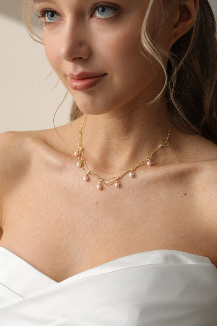 Pearl Lace Necklace for Women