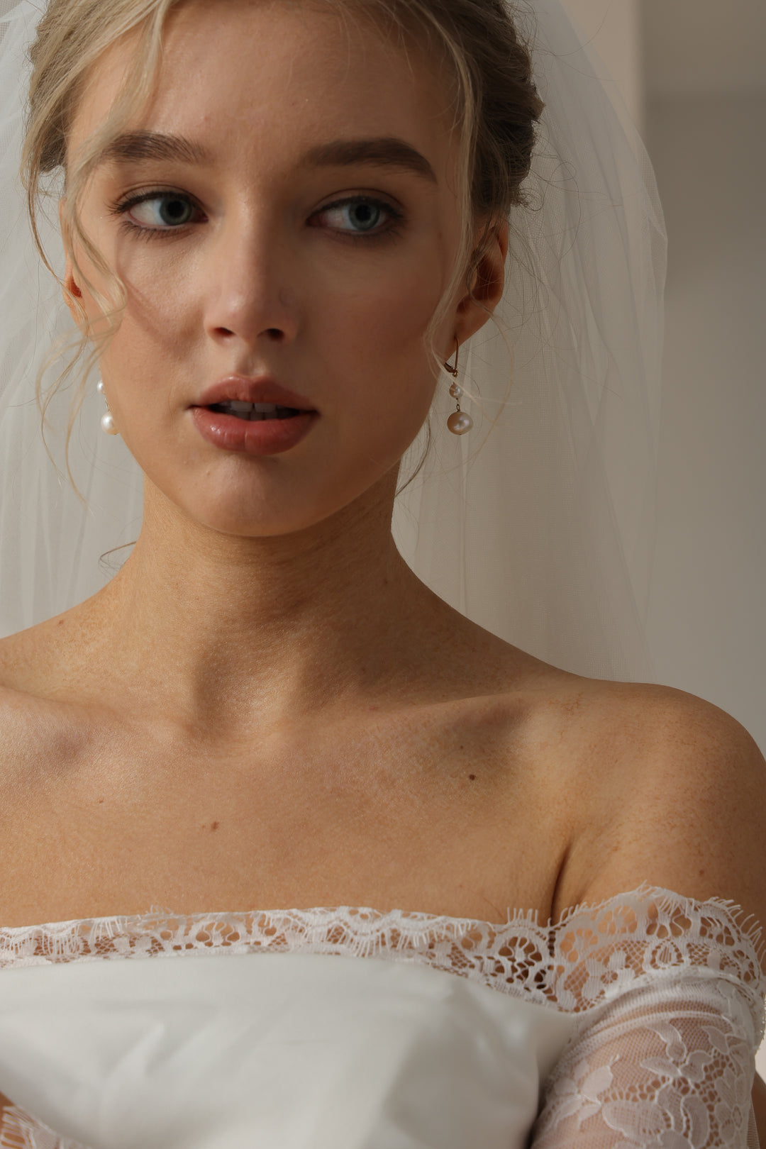 Genuine Baroque Bridal Pearl Drop Earring