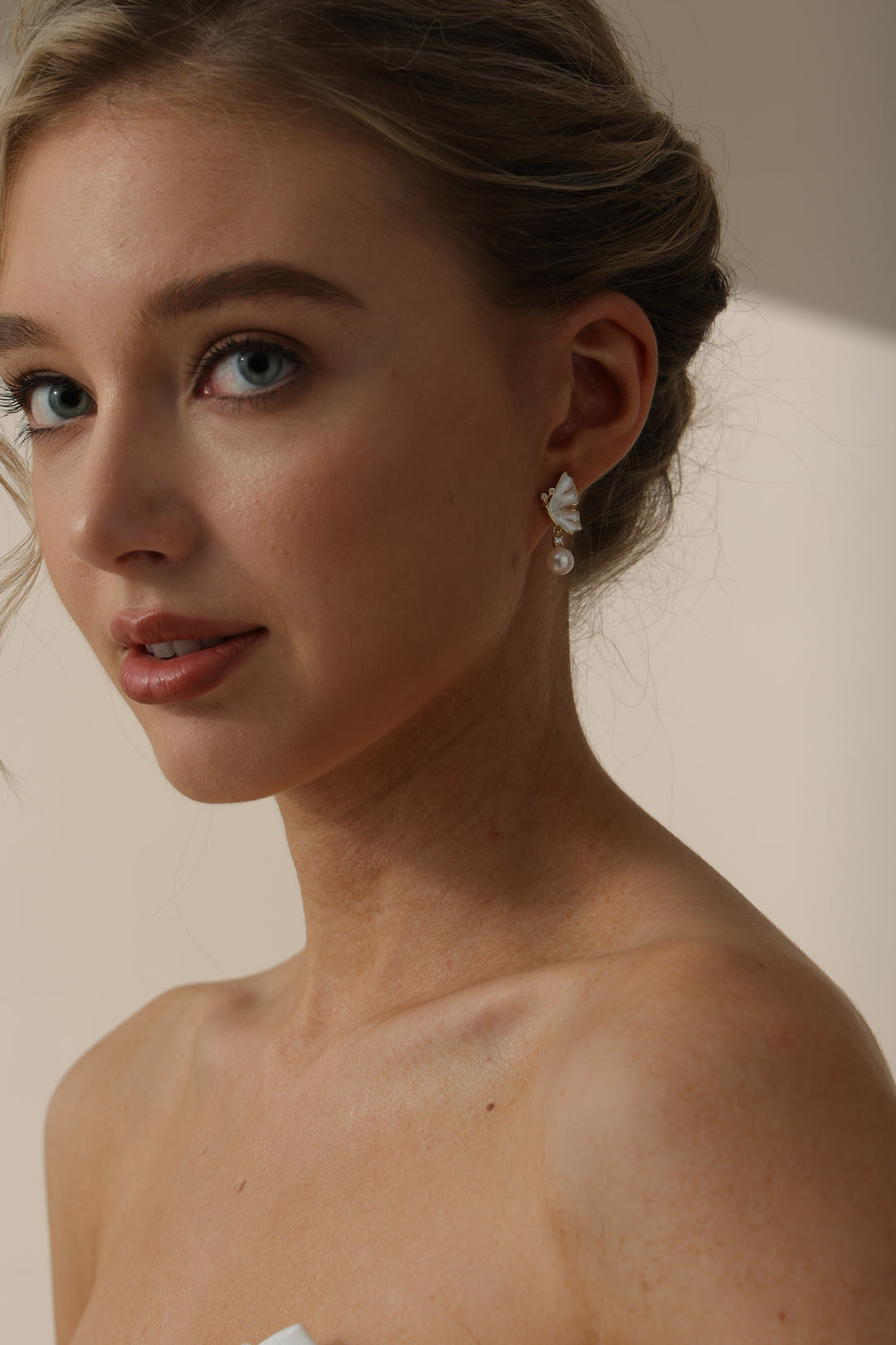 Bridal Pearl Drop Earrings