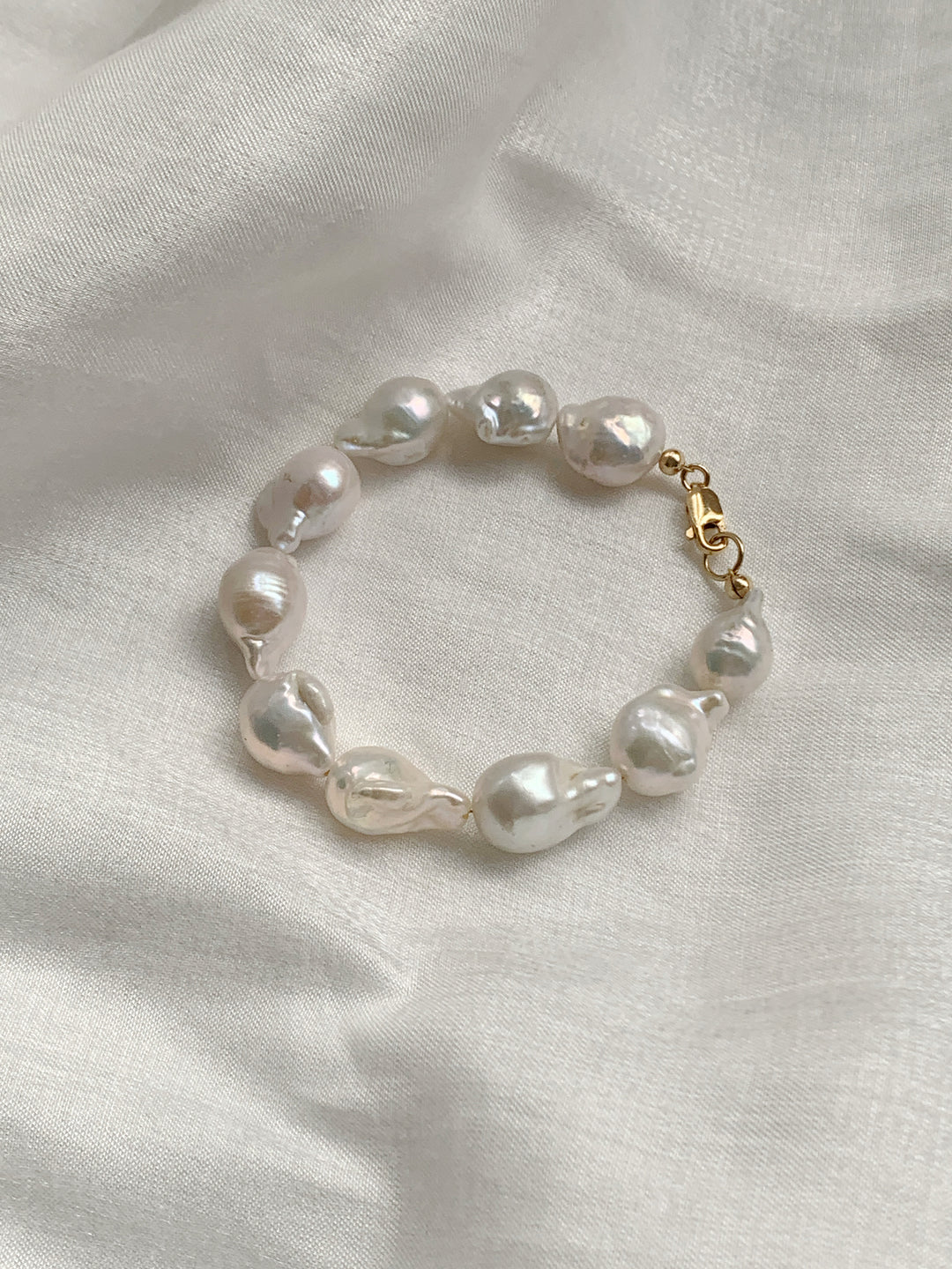 Genuine Large Baroque Pearls Bracelet
