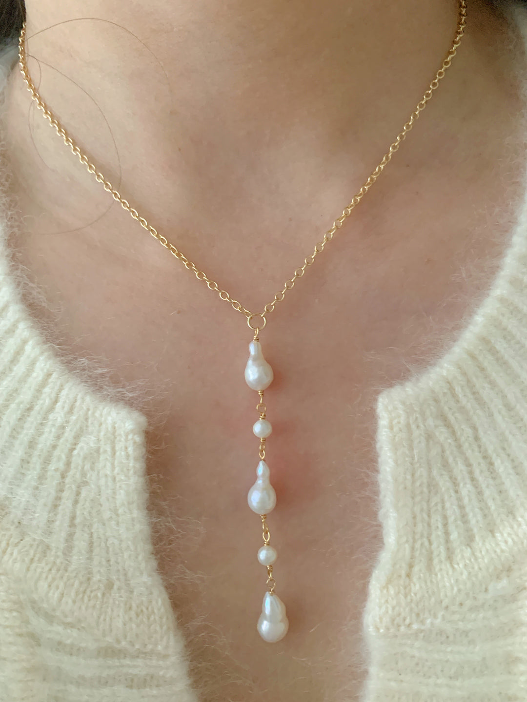 Solène Baroque Pearl Bridal Jewelry Set