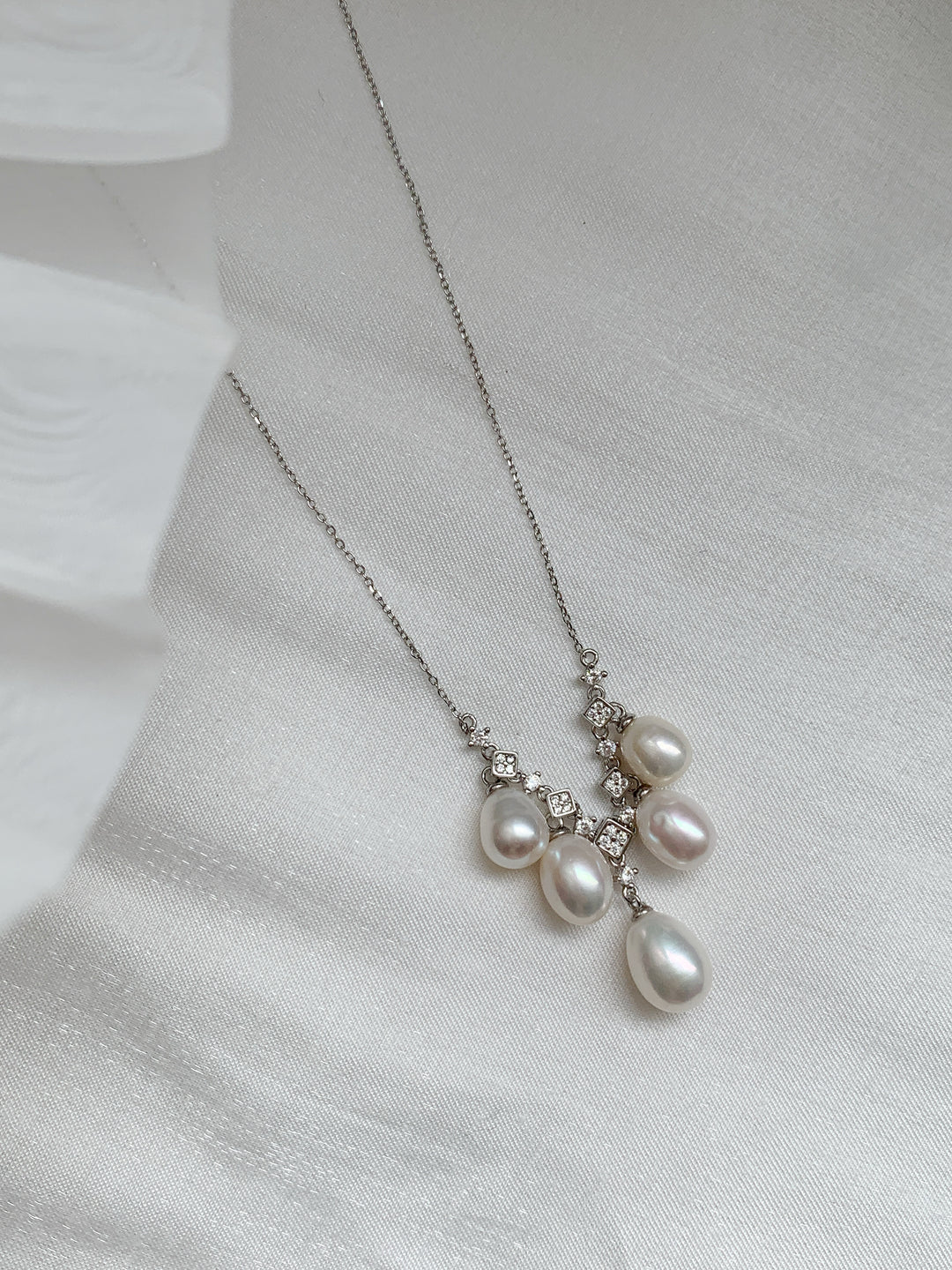 18K Gold Vermeil Freshwater Pearl Necklace for Women
