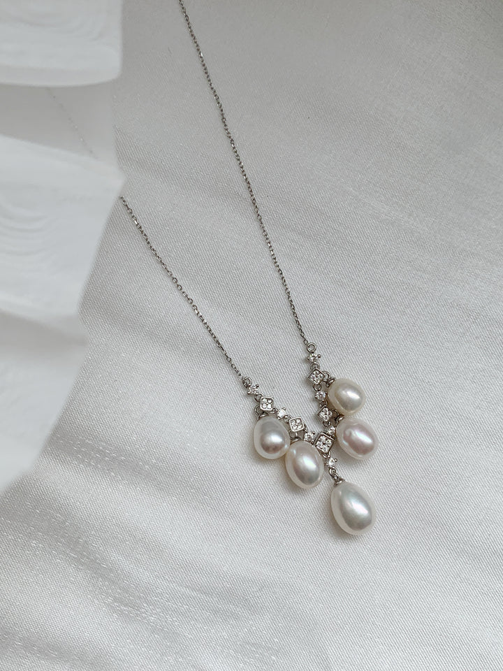 18K Gold Vermeil Freshwater Pearl Necklace for Women