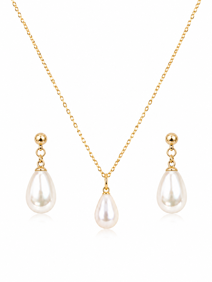 Juliette Teardrop Pearl Bridal Jewelry Set