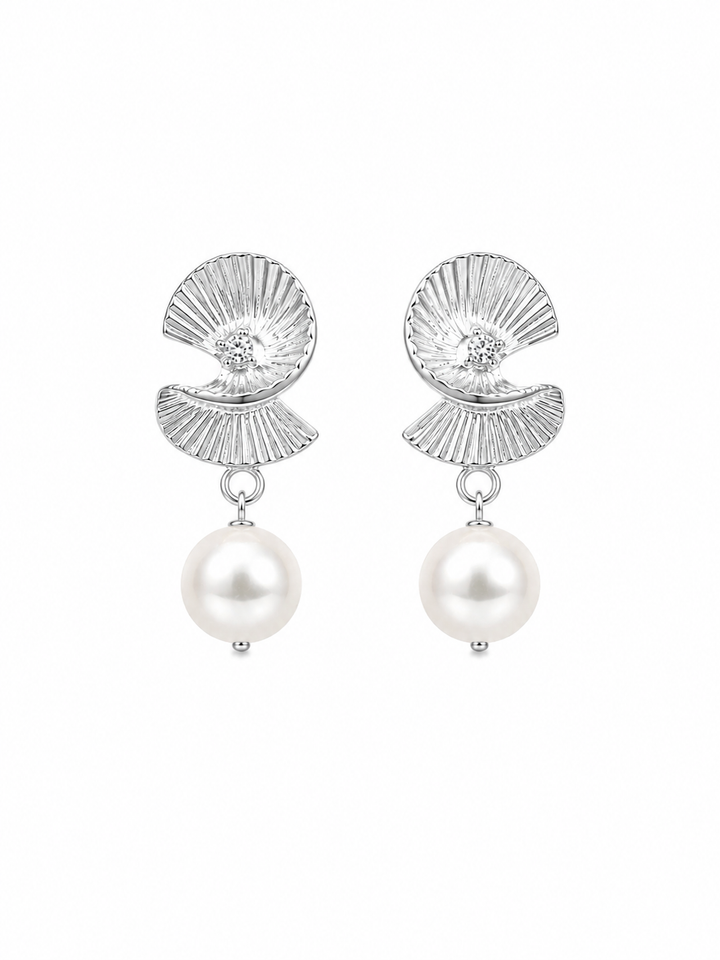 Bridal Pearl Drop Earrings