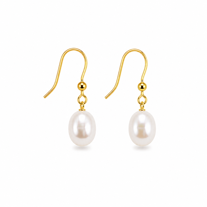Classic Teardrop Pearl Bridal Earrings Wedding