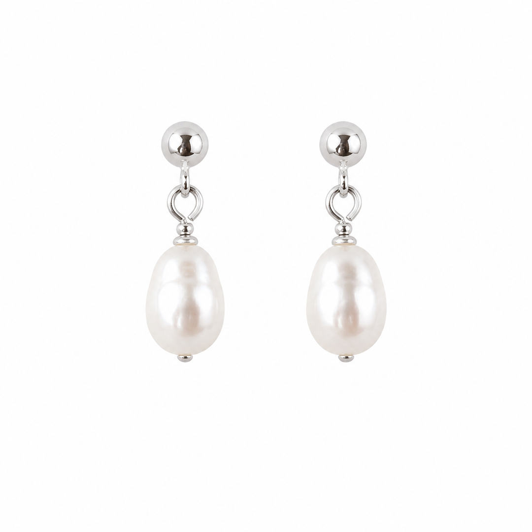 Classic Tiny Rice Pearl Bridesmaids Stud