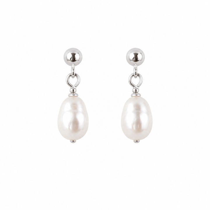 Classic Tiny Rice Pearl Bridesmaids Stud