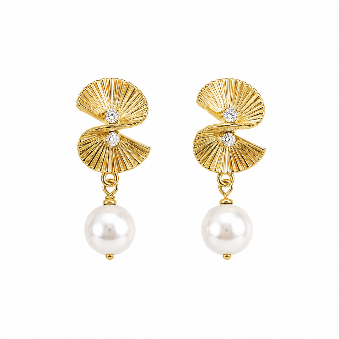 Bridal Pearl Drop Earrings