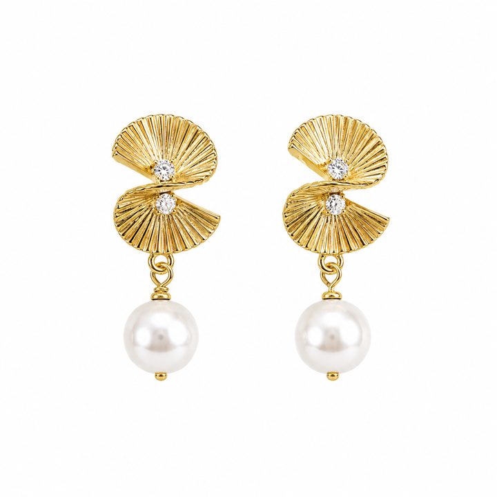 Bridal Pearl Drop Earrings