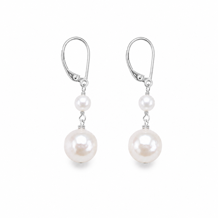 Genuine Baroque Bridal Pearl Drop Earring