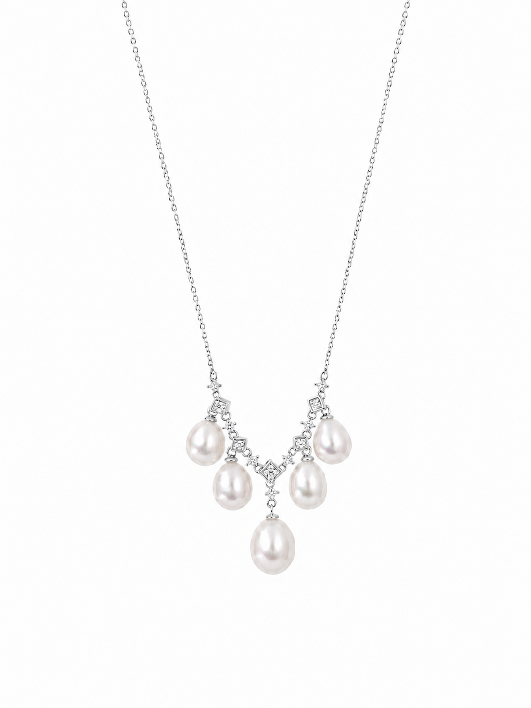 18K Gold Vermeil Freshwater Pearl Necklace for Women