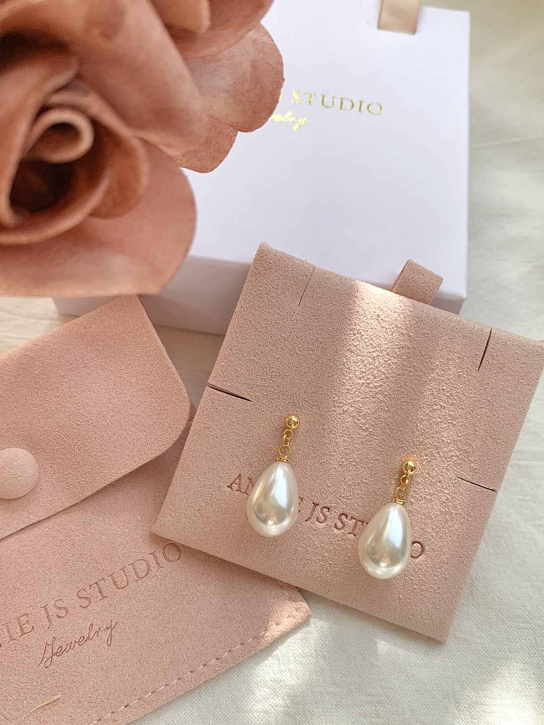 Juliette Teardrop Pearl Bridal Jewelry Set