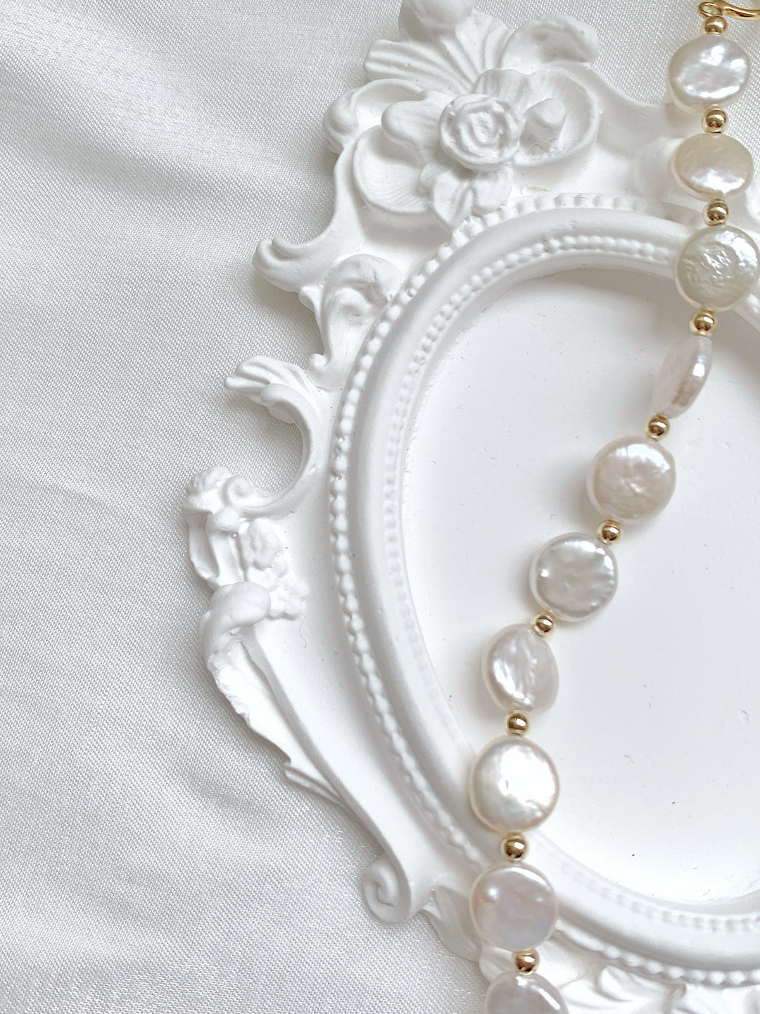 Genuine Coin Baroque Pearls Beaded Bracelet